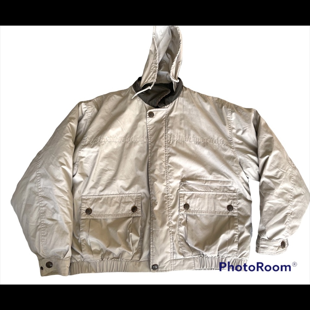 Woodsman All Terrain Work Vintage Jacket Removable Liner Mens Sz XL Tan As is